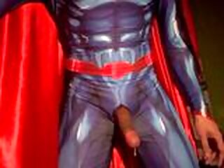 jerk Superman fuck up a fool about off and cumshot. superman